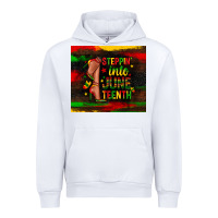 White steppin into juneteenth Urban Hoodie - Zillion Design Studio