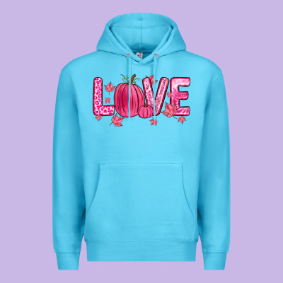 Love Breast Cancer Premium Hoodie Designed By Zillion Design Studio