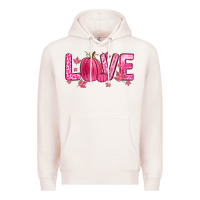 Pale Pink love breast cancer Premium Hoodie - Zillion Design Studio