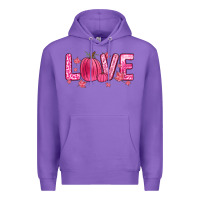 Purple love breast cancer Premium Hoodie - Zillion Design Studio