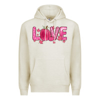 Oatmeal Heather love breast cancer Premium Hoodie - Zillion Design Studio