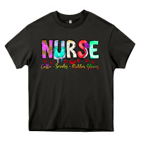 Asphalt Nurse Coffee Scrubs Rubber Gloves Heavy Core Tee - CowhideDigitalArt