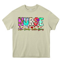 Mossy Nurse Coffee Scrubs Rubber Gloves Heavy Core Tee - CowhideDigitalArt