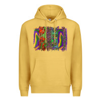 Antique Gold mardi gras brushstroke Premium Hoodie - RanaPortraitStore
