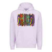 Lilac mardi gras brushstroke Premium Hoodie - RanaPortraitStore