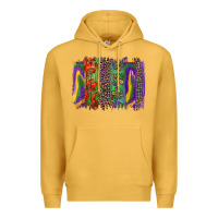 Mustard mardi gras brushstroke Premium Hoodie - RanaPortraitStore