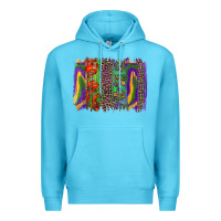 Ocean Blue mardi gras brushstroke Premium Hoodie - RanaPortraitStore