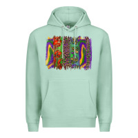 Seafoam mardi gras brushstroke Premium Hoodie - RanaPortraitStore