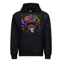 Black mardi gras hat havanese dog Urban Hoodie - RanaPortraitStore