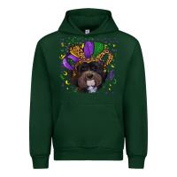 Forest Green mardi gras hat havanese dog Urban Hoodie - RanaPortraitStore