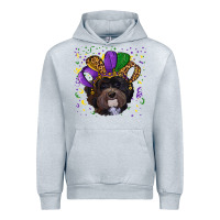 Heather Grey mardi gras hat havanese dog Urban Hoodie - RanaPortraitStore