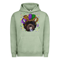 Pigment Oil Green mardi gras hat havanese dog Urban Hoodie - RanaPortraitStore
