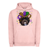 Pigment Salmon mardi gras hat havanese dog Urban Hoodie - RanaPortraitStore