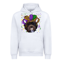 White mardi gras hat havanese dog Urban Hoodie - RanaPortraitStore