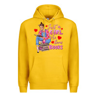 Lemon just a girl who loves books Premium Hoodie - texasbilliewilder