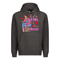Smoke just a girl who loves books Premium Hoodie - texasbilliewilder