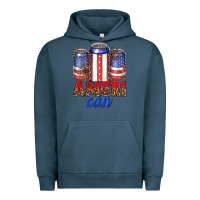Pigment Midnight Navy Ameri can Urban Hoodie - texasbilliewilder