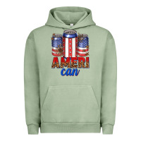 Pigment Oil Green Ameri can Urban Hoodie - texasbilliewilder