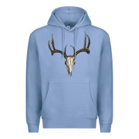 Colony Blue deer skull Premium Hoodie - RanaPortraitStore