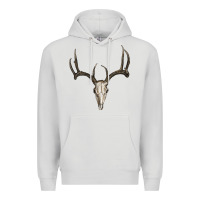 Dove Grey deer skull Premium Hoodie - RanaPortraitStore