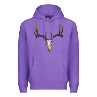 Purple deer skull Premium Hoodie - RanaPortraitStore