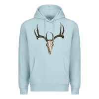 Blue Mist deer skull Premium Hoodie - RanaPortraitStore