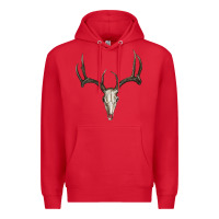 Red deer skull Premium Hoodie - RanaPortraitStore