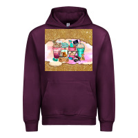 Mauve Wine small business coffee cups Urban Hoodie - Zillion Design Studio