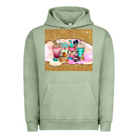 Pigment Oil Green small business coffee cups Urban Hoodie - Zillion Design Studio