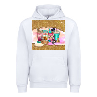 White small business coffee cups Urban Hoodie - Zillion Design Studio