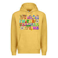Antique Gold its me hi im the teacher its me Premium Hoodie - texasbilliewilder