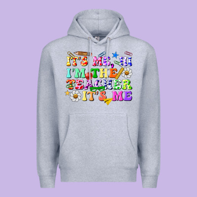 Its Me Hi Im The Teacher Its Me Premium Hoodie Designed By Texasbilliewilder
