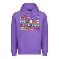 Purple its me hi im the teacher its me Premium Hoodie - texasbilliewilder