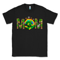 Black Western Mom With Shamrocks Classic Tee - BundleAndBundleShop