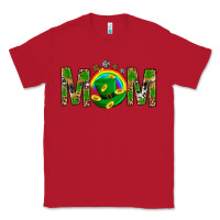Red Western Mom With Shamrocks Classic Tee - BundleAndBundleShop
