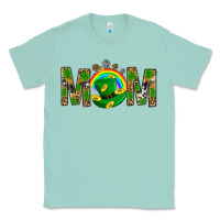 Seafoam Western Mom With Shamrocks Classic Tee - BundleAndBundleShop