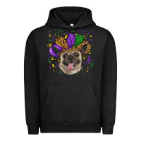 Pigment Black mardi gras hat pug Urban Hoodie - RanaPortraitStore