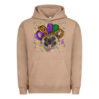Pigment Burro mardi gras hat pug Urban Hoodie - RanaPortraitStore