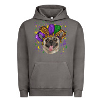 Pigment Tornado mardi gras hat pug Urban Hoodie - RanaPortraitStore