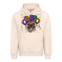 Sandshell mardi gras hat pug Urban Hoodie - RanaPortraitStore