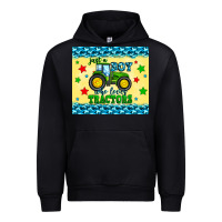 Black just a boy who loves tractors Urban Hoodie - Zillion Design Studio
