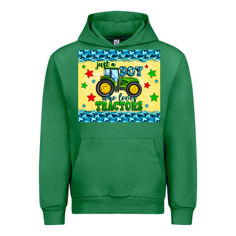 Just A Boy Who Loves Tractors Urban Hoodie by Zillion Design Studio | Teevron