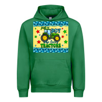 Emerald just a boy who loves tractors Urban Hoodie - Zillion Design Studio