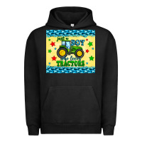 Pigment Black just a boy who loves tractors Urban Hoodie - Zillion Design Studio