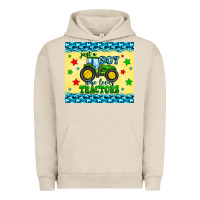 Pigment French Oak just a boy who loves tractors Urban Hoodie - Zillion Design Studio