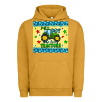 Pigment Peanut Butter just a boy who loves tractors Urban Hoodie - Zillion Design Studio