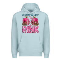 Blue Mist in october we wear pink Premium Hoodie - Zillion Design Studio