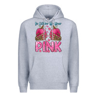 Heather Grey in october we wear pink Premium Hoodie - Zillion Design Studio