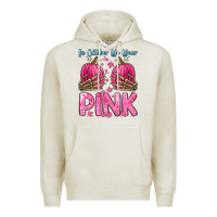 Oatmeal Heather in october we wear pink Premium Hoodie - Zillion Design Studio