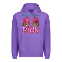 Purple in october we wear pink Premium Hoodie - Zillion Design Studio
